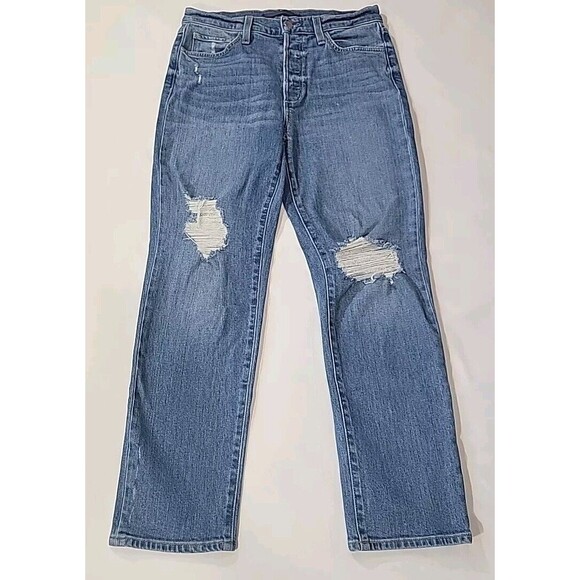 Joe's Jeans The Honor High Rise Vintage Straight Jeans Button Fly Size 27 - Picture 3 of 16
